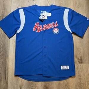 Royal Blue Texas Rangers Jersey True Fan ***No Name*** 2XL New‎ With Tags